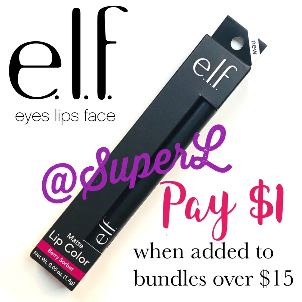 $1 NEW ELF MATTE LIP COLOR Lipstick Berry Sorbet pencil lip liner